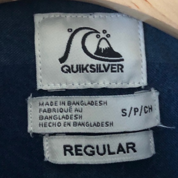 Quiksilver Flannel shirt. Size Small Blue - Picture 3 of 4